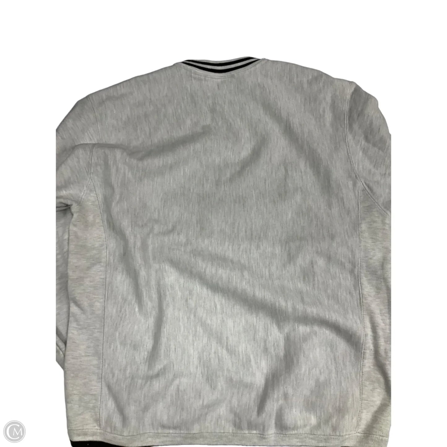 Sweatshirt Crewneck By Champion In Grey & Red, Size: M