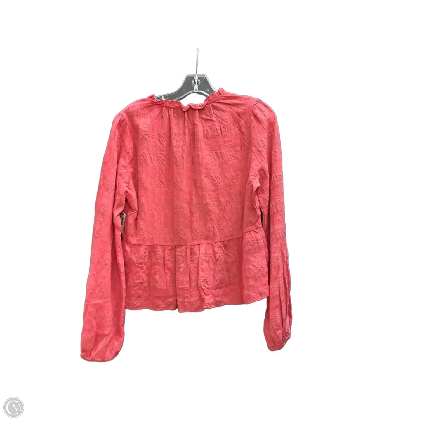 Top Long Sleeve By Evereve In Pink, Size: S
