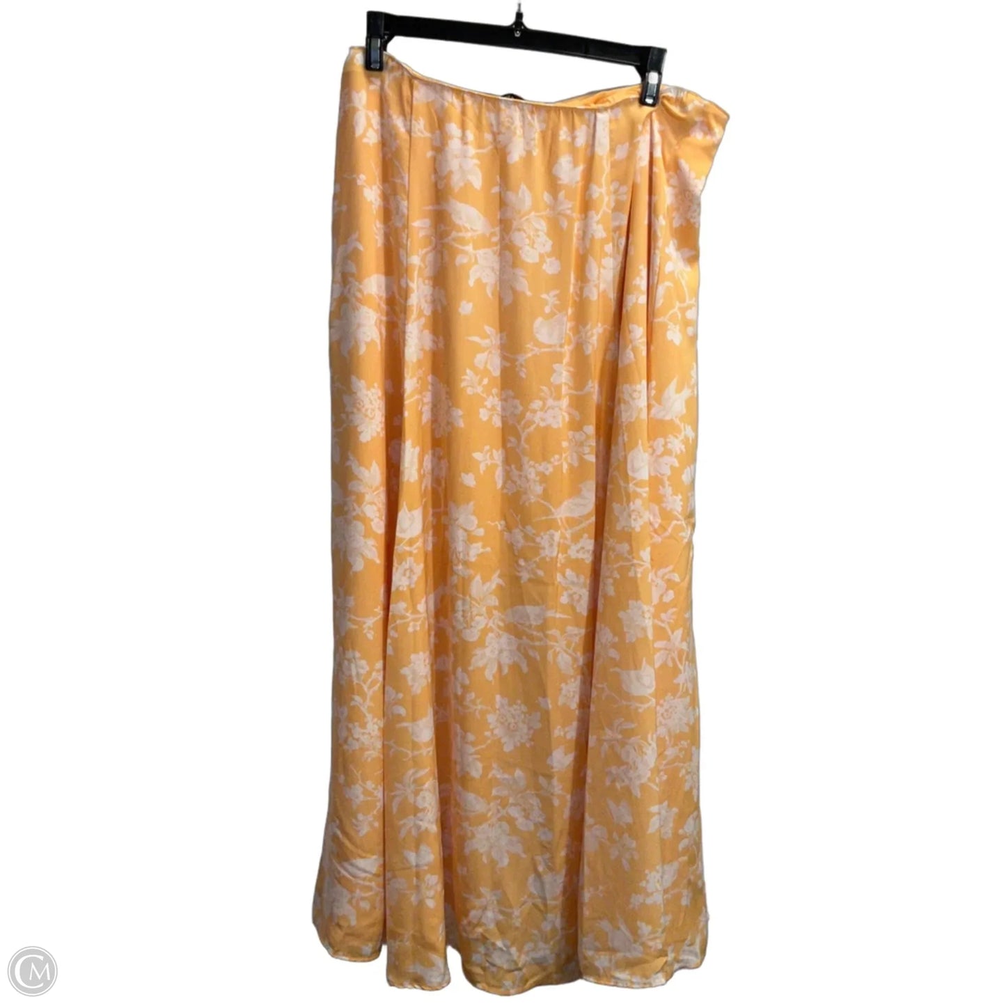 Skirt Maxi By Abercrombie And Fitch In Orange, Size: L