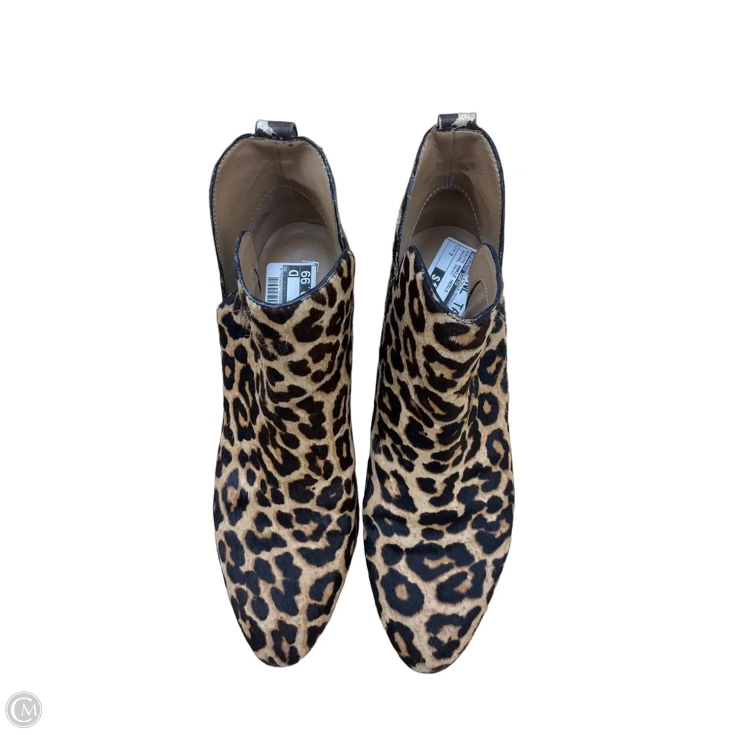 Boots Ankle Heels By Franco Sarto In Animal Print, Size: 7