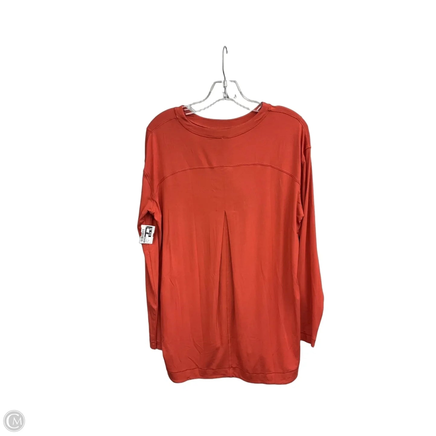 Top Long Sleeve Basic By Lululemon In Orange, Size: 8