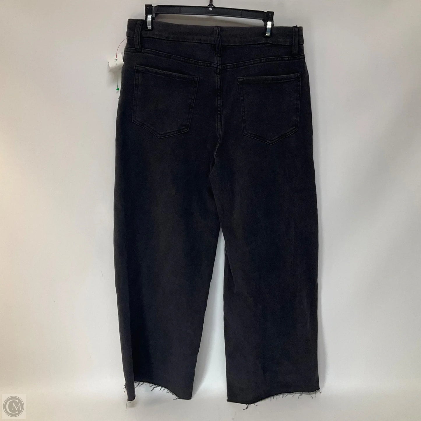 Jeans Straight By Time And Tru In Black Denim, Size: 12
