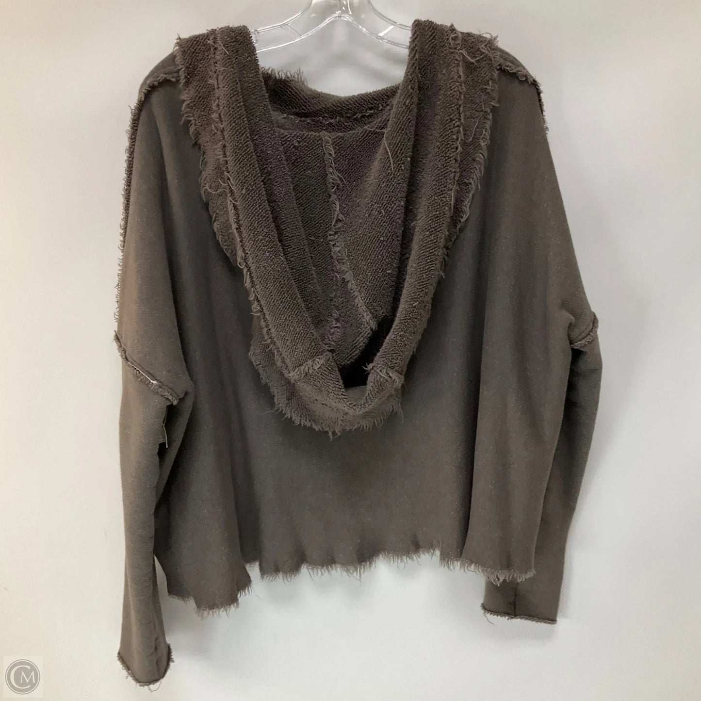 Sweatshirt Hoodie By Free People In Grey, Size: S