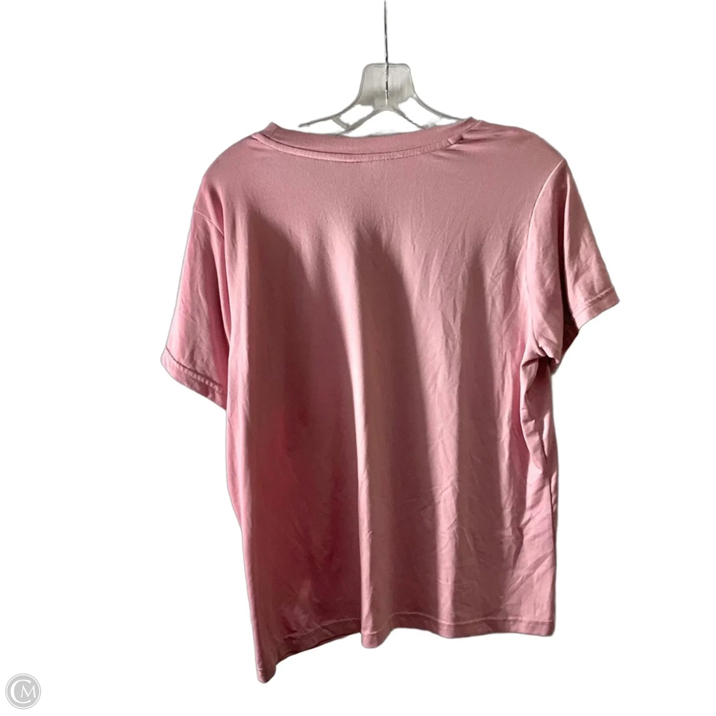 Athletic Top Short Sleeve By Nfl In Pink, Size: M