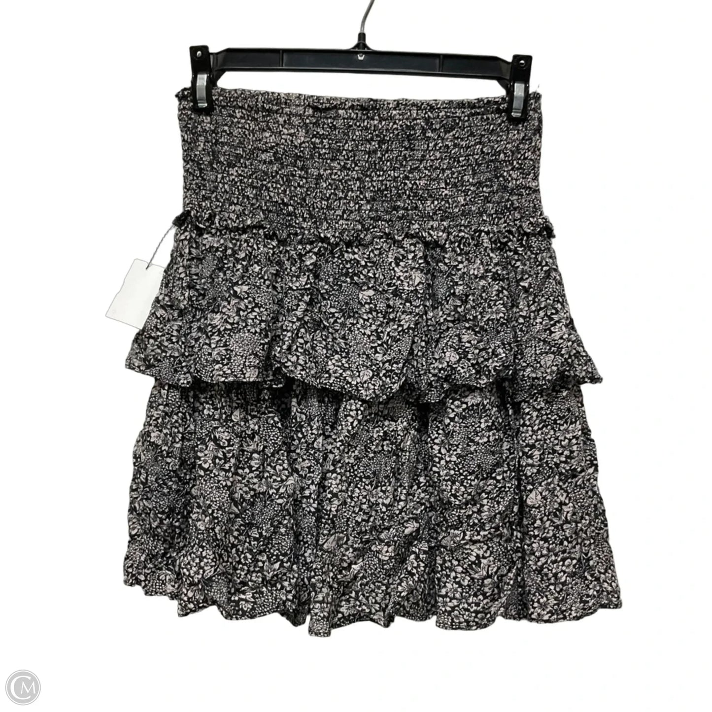 Skirt Mini & Short By Anthropologie In Black & Cream, Size: Xs