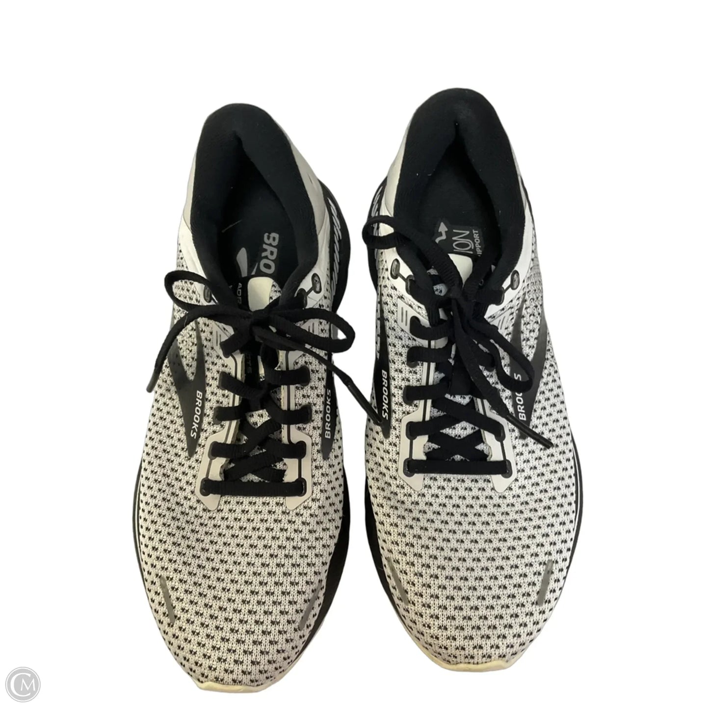 Shoes Athletic By Brooks In Black & White, Size: 8.5