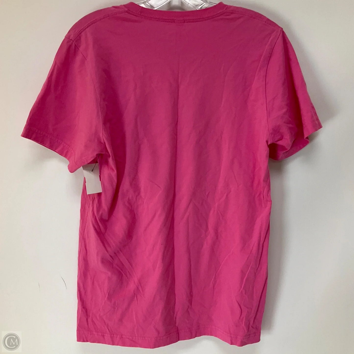 Top Short Sleeve By Bella + Canvas In Pink & Purple, Size: M