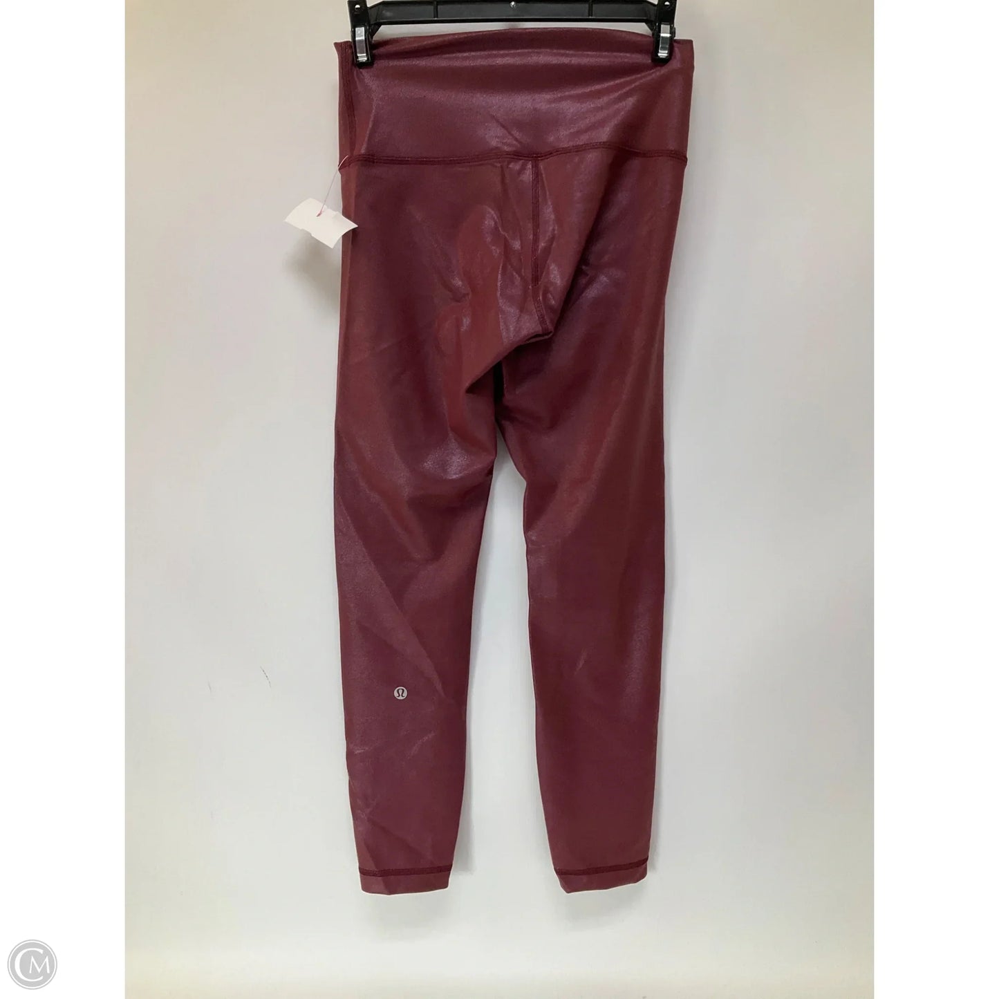 Athletic Leggings By Lululemon In Maroon, Size: 6