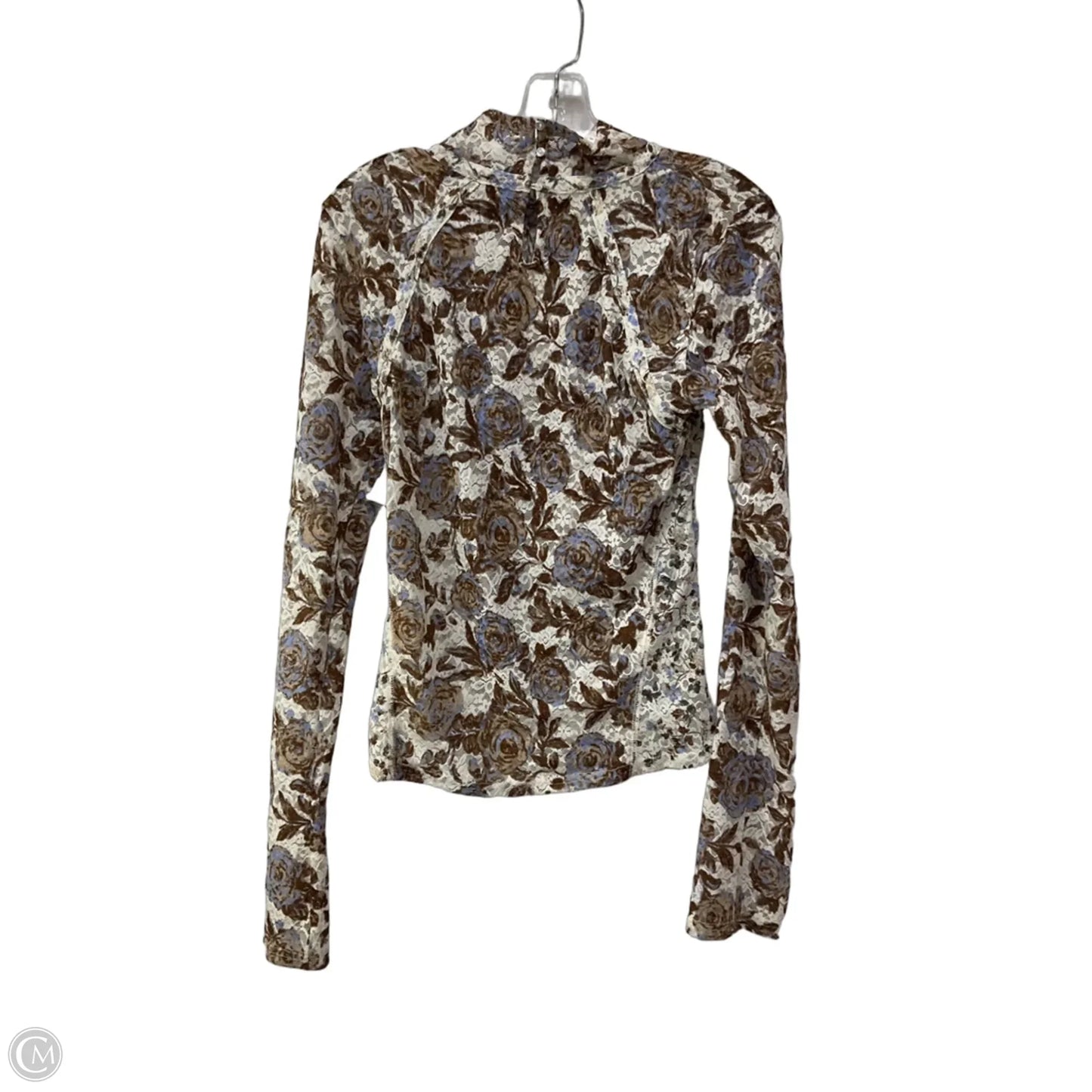 Top Long Sleeve By Free People In Floral Print, Size: Xl