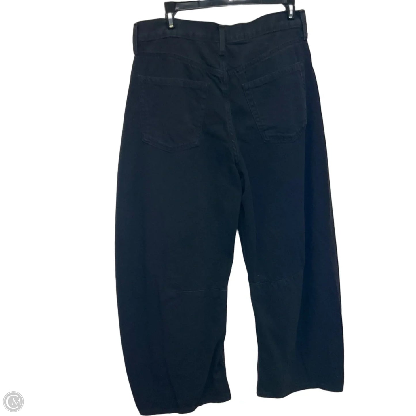 Jeans Wide Leg By Gap In Black Denim, Size: 6