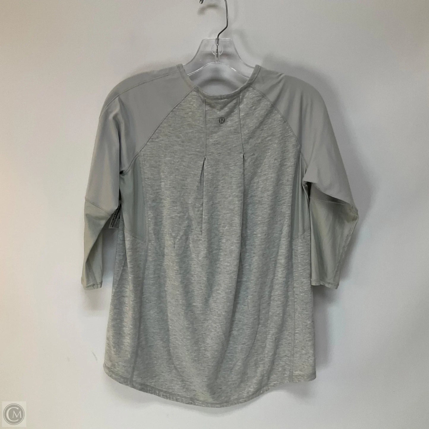 Athletic Top Long Sleeve Crewneck By Lululemon In Grey, Size: 6