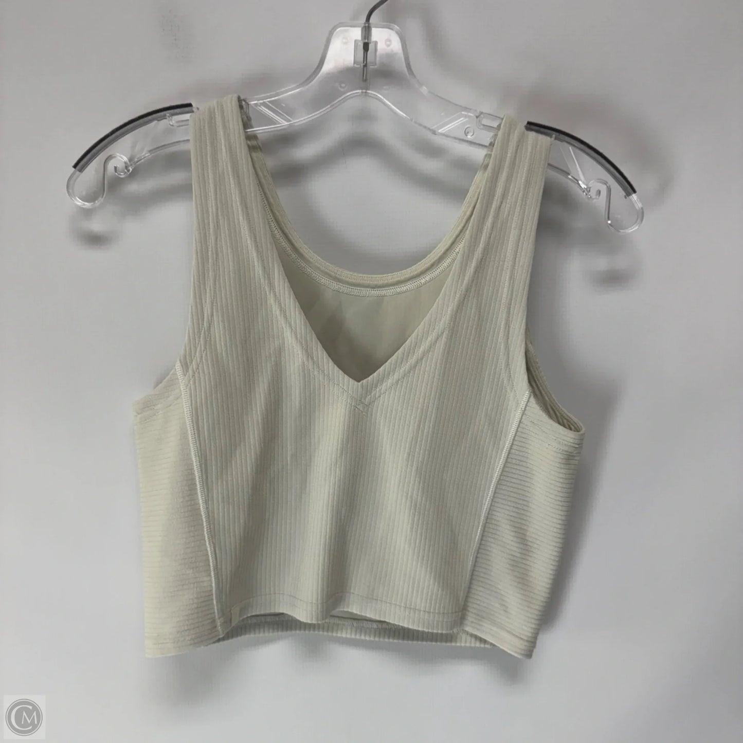 Athletic Tank Top By Lululemon In White, Size: 6