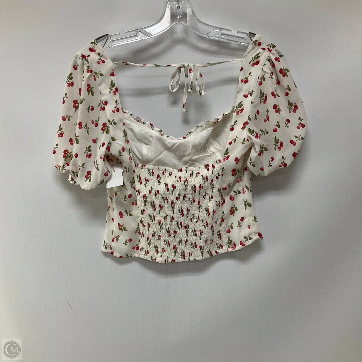 Top Short Sleeve By Abercrombie And Fitch In Yellow, Size: S