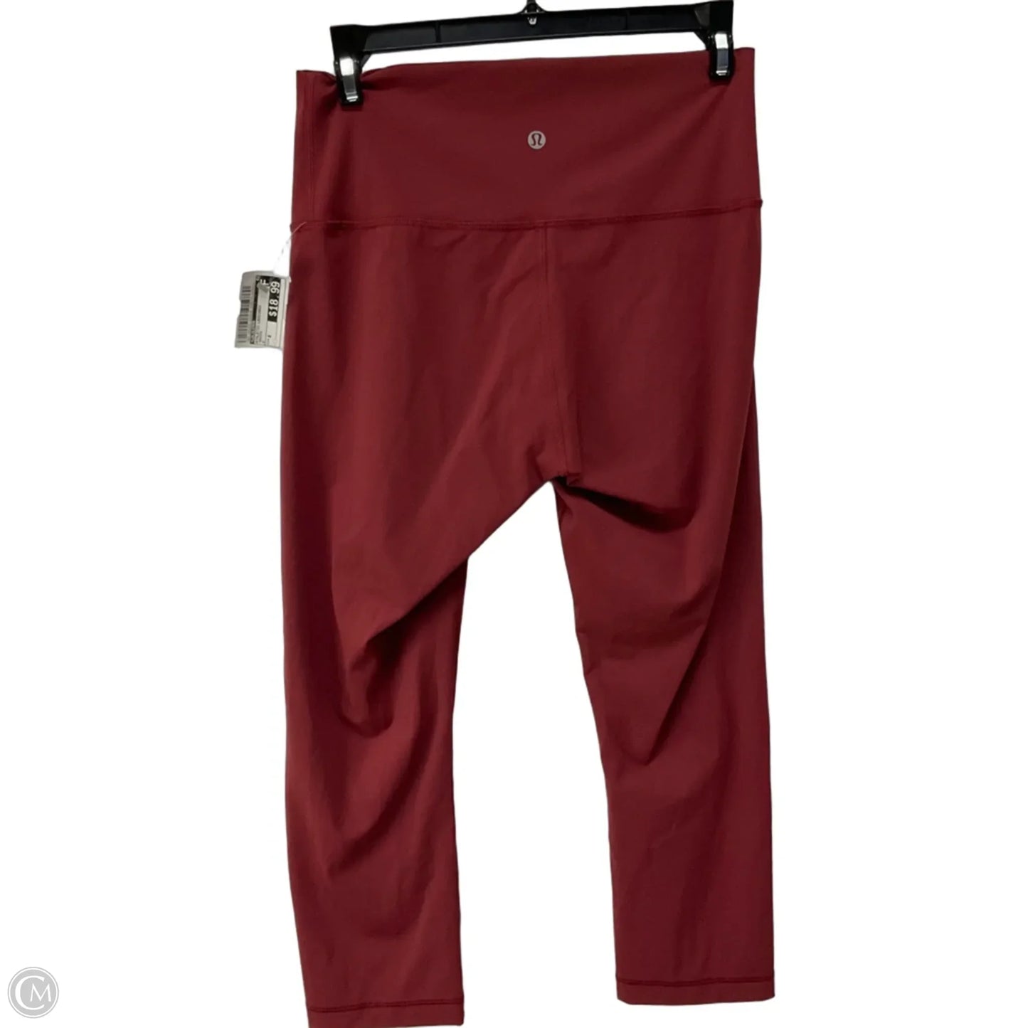 Athletic Leggings By Lululemon In Maroon, Size: 8
