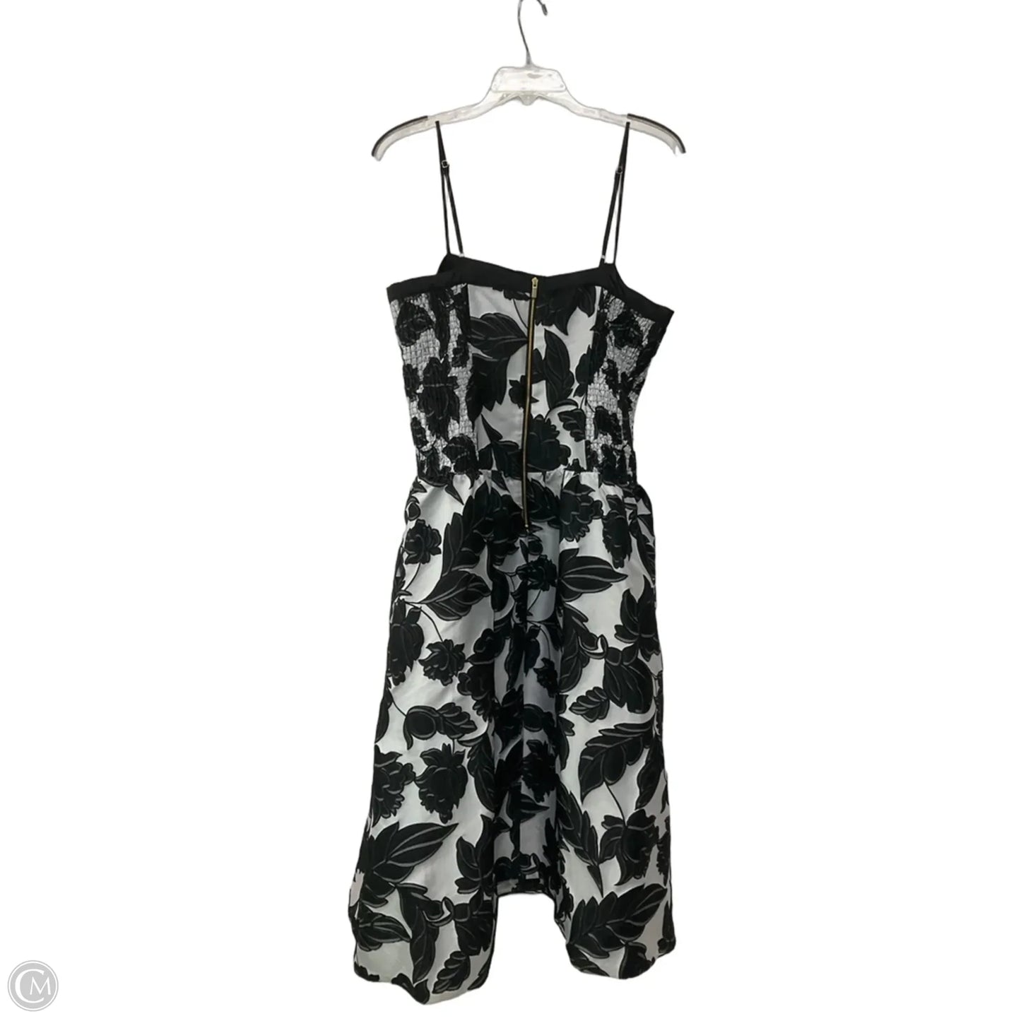 Dress Party Midi By Maeve In Black & White, Size: L