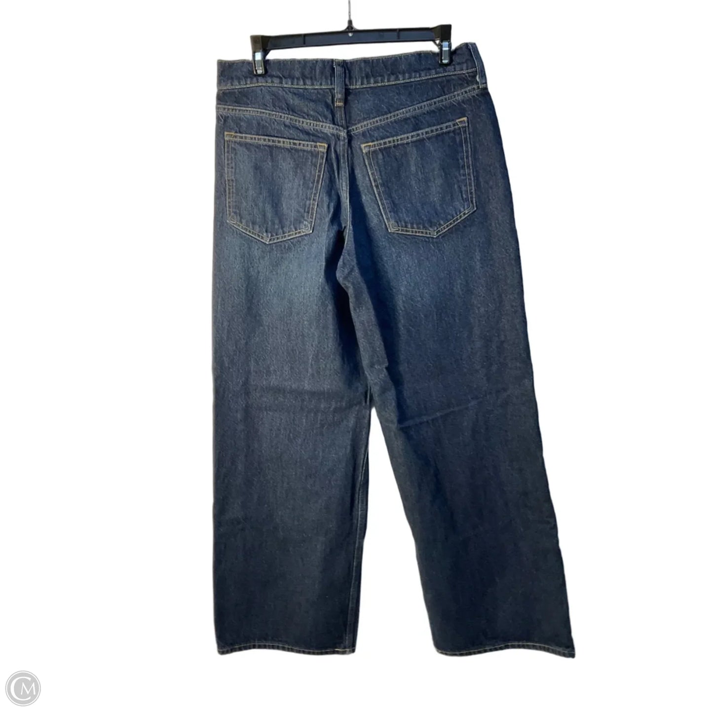 Jeans Wide Leg By Abercrombie And Fitch In Blue Denim, Size: 4