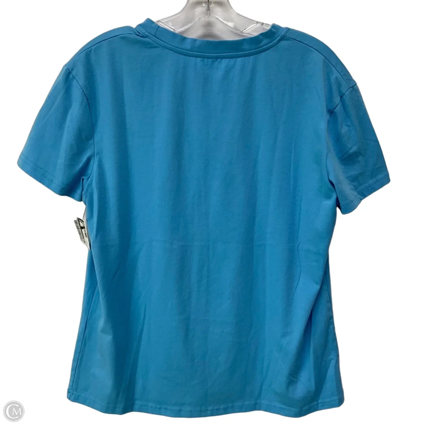 Top Short Sleeve Basic By Cmf In Blue, Size: M