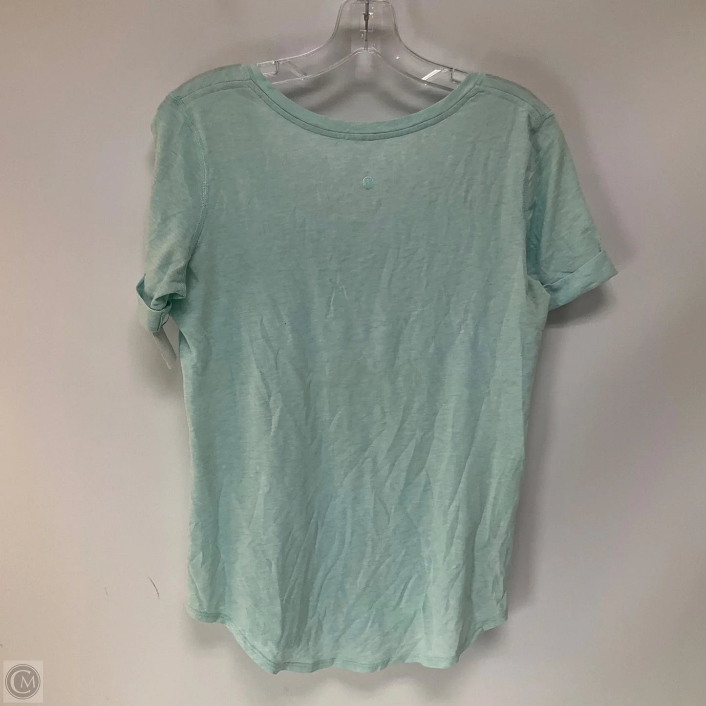 Athletic Top Short Sleeve By Lululemon In Blue, Size: 4