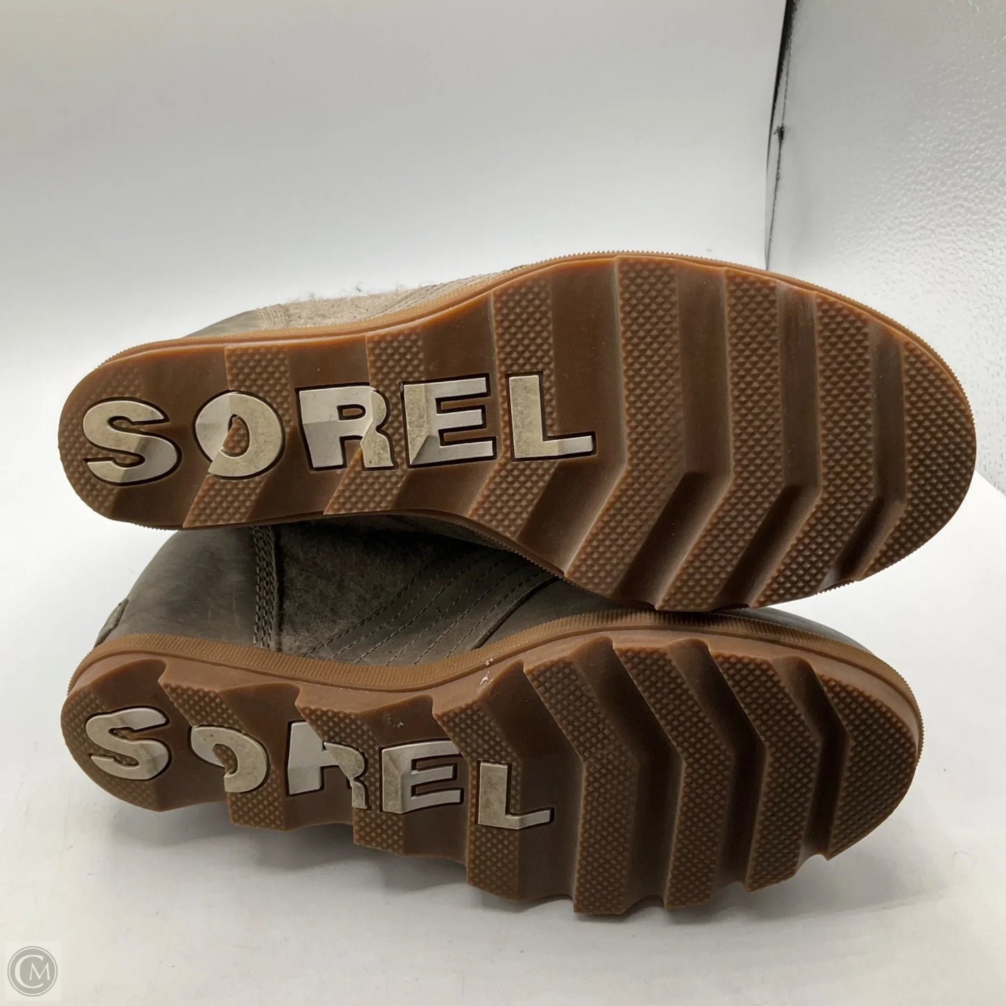 Boots Ankle Heels By Sorel In Tan, Size: 9.5