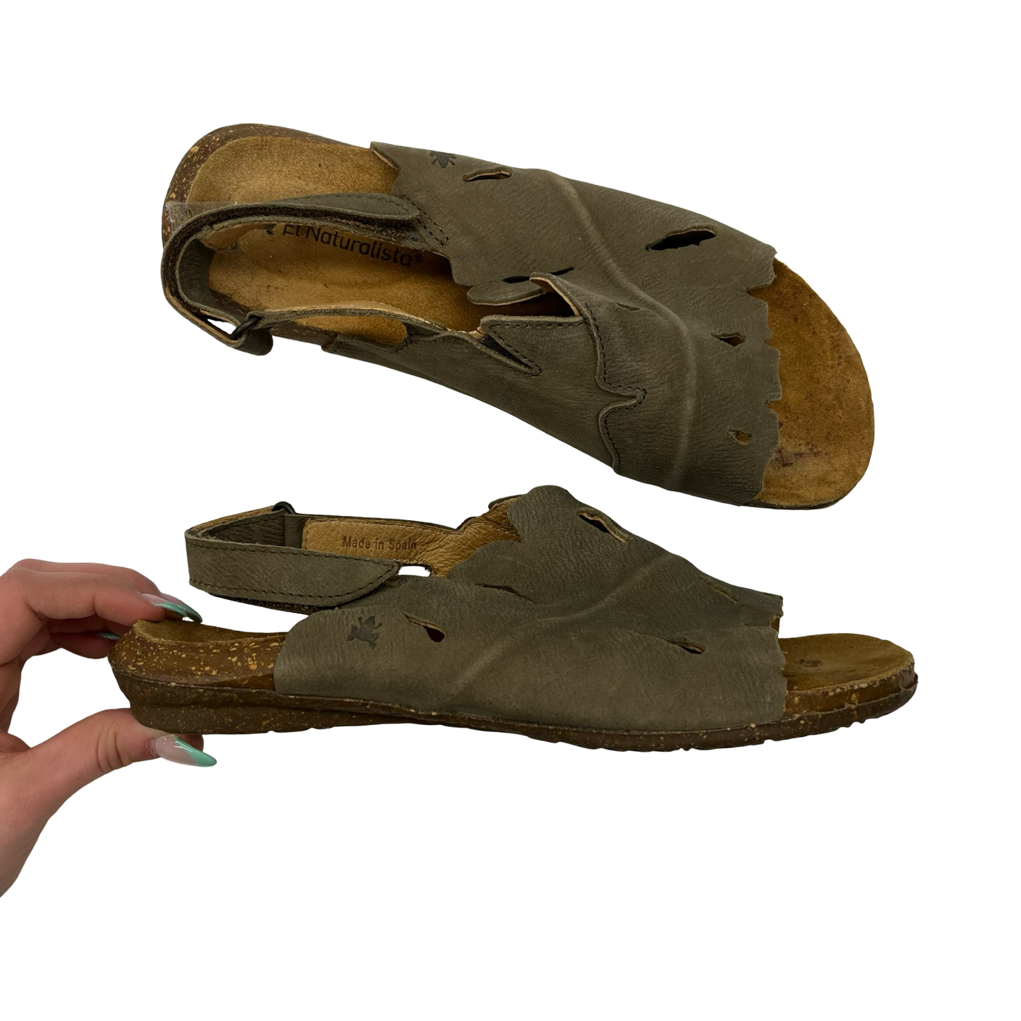 Sandals Flats By Clothes Mentor In Brown, Size:7.5