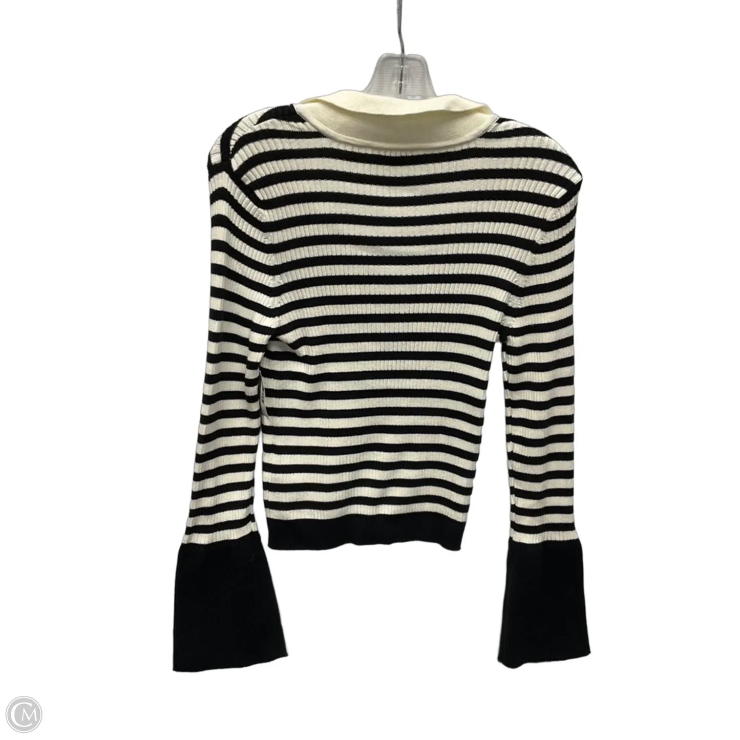 Top Long Sleeve By Maeve In Striped Pattern, Size: M