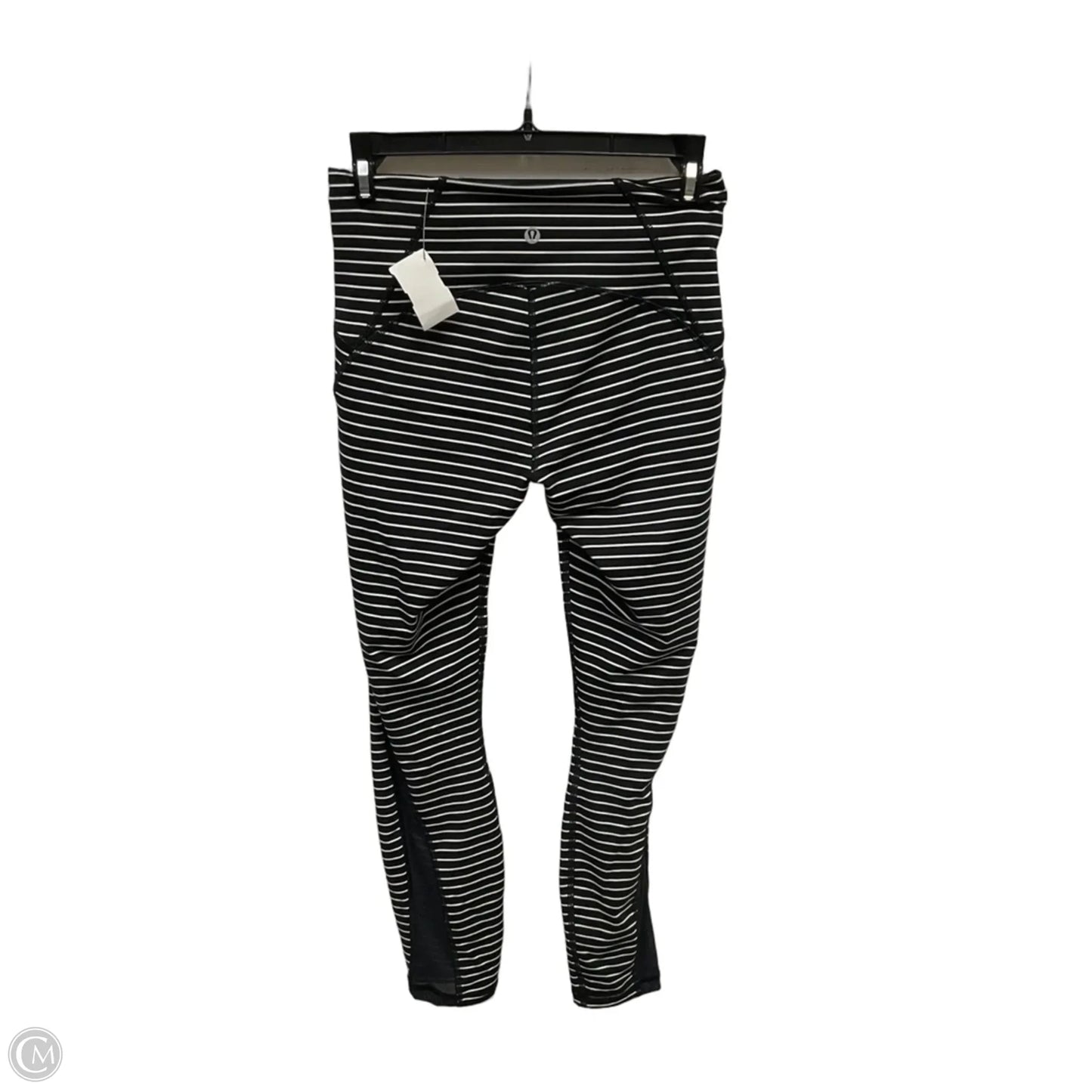 Athletic Leggings By Lululemon In Striped Pattern, Size: 6