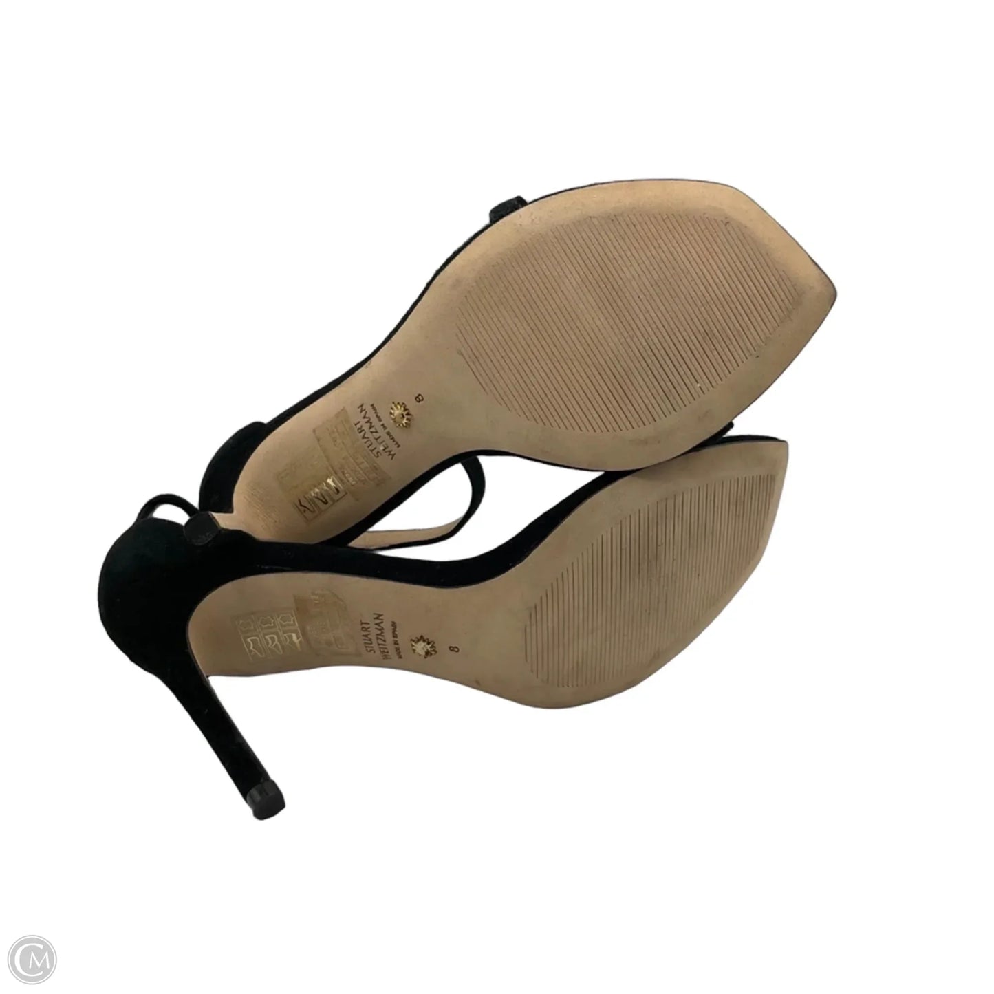 Sandals Designer By Stuart Weitzman In Black, Size: 8