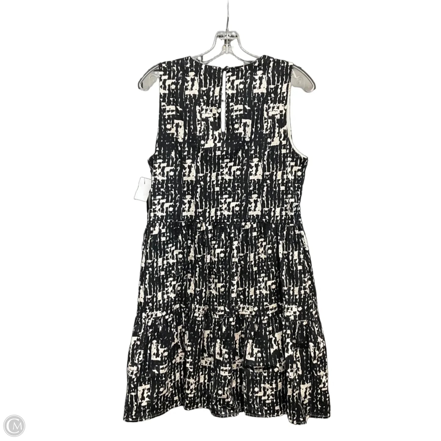 Dress Casual Midi By Evereve In Black & White, Size: S