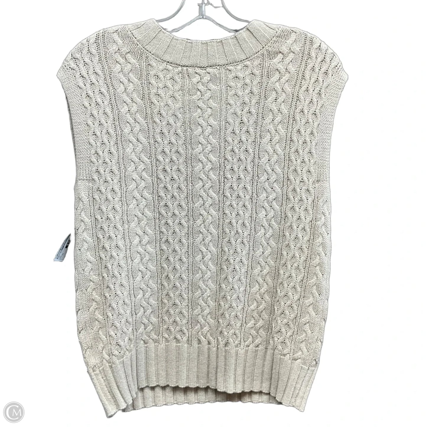 Vest Sweater By Evereve In Tan, Size: Xs