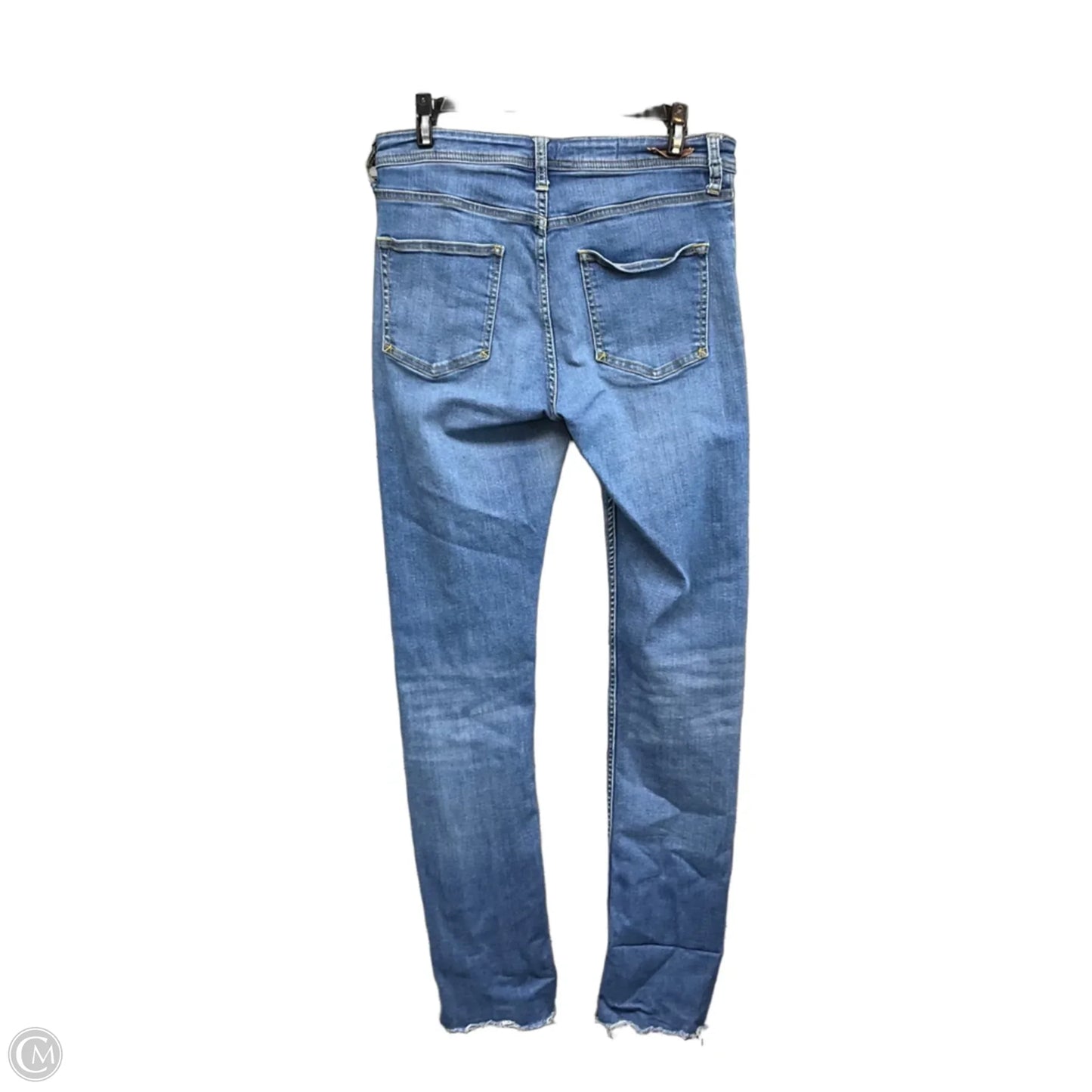 Jeans Straight By Anthropologie In Blue Denim, Size: 8
