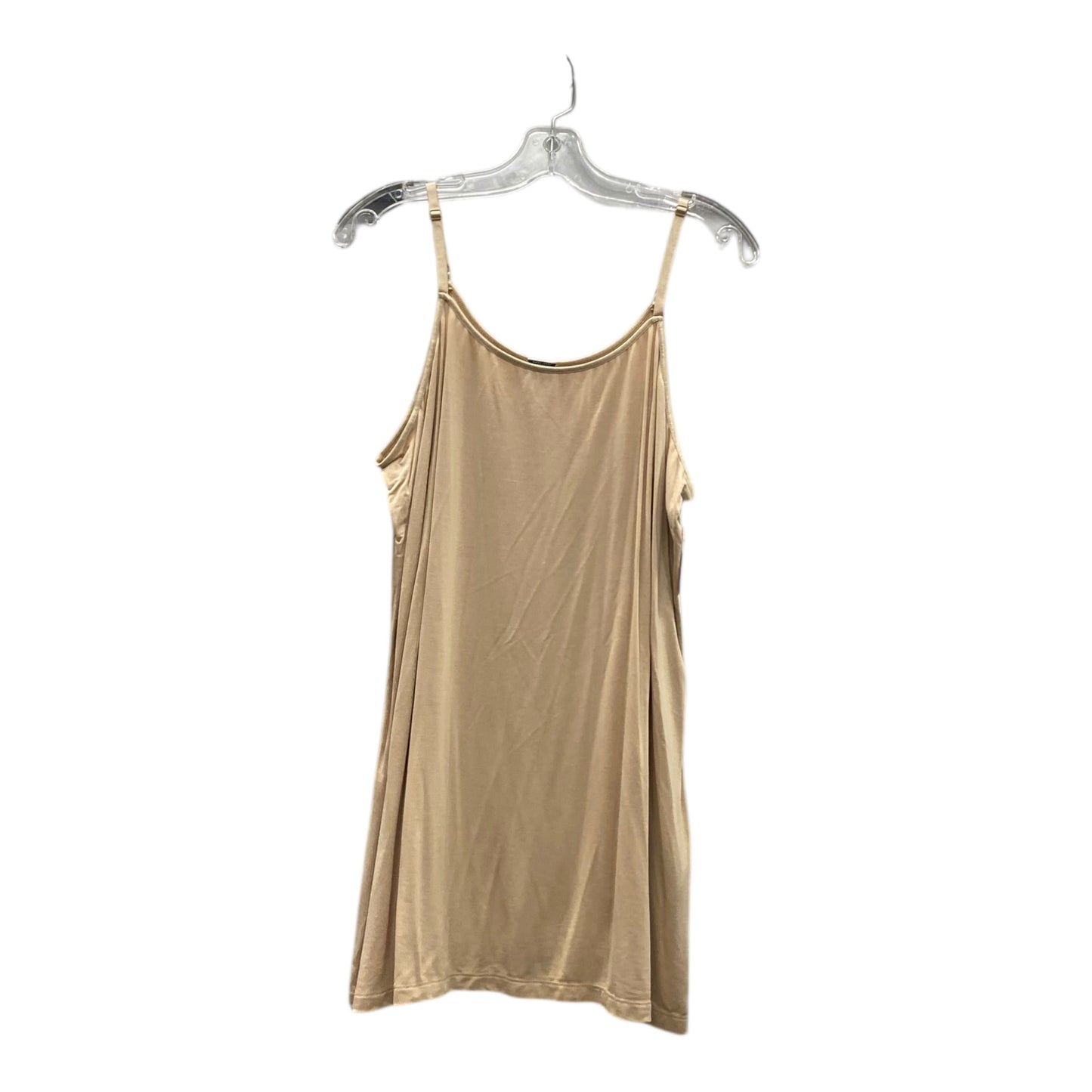 Top Sleeveless Basic By Chicos In Tan, Size:Xl