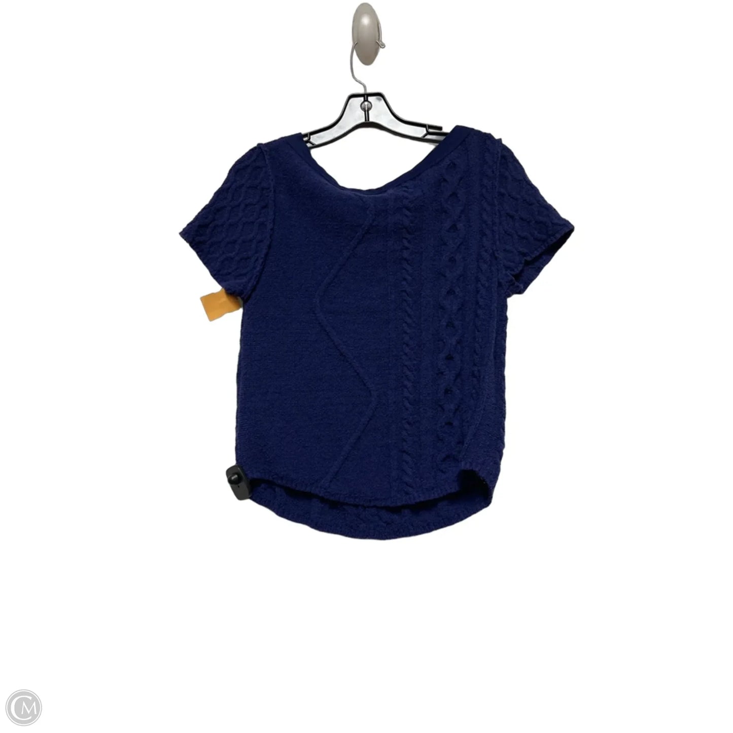Sweater Short Sleeve By Free People In Blue, Size: Xl