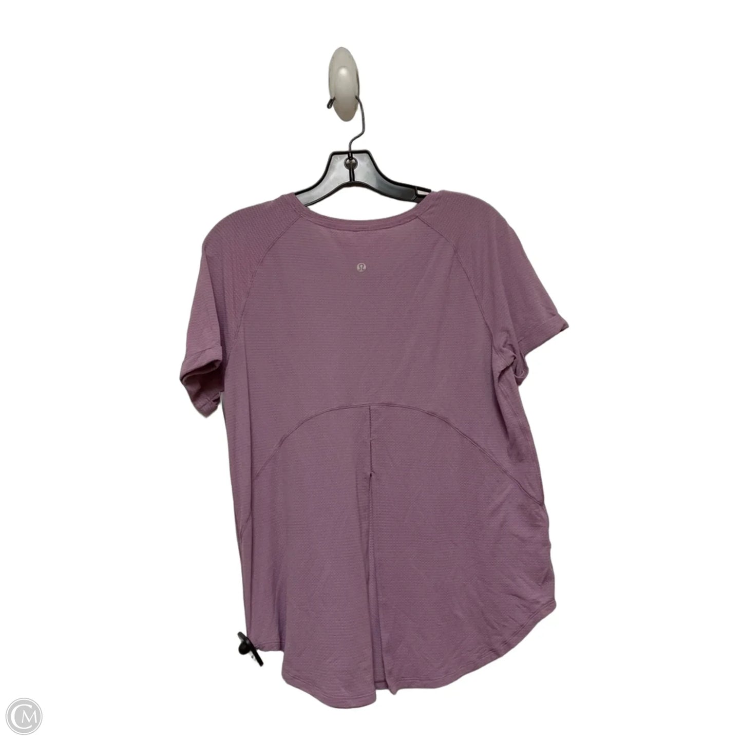 Athletic Top Short Sleeve By Lululemon In Purple, Size: S