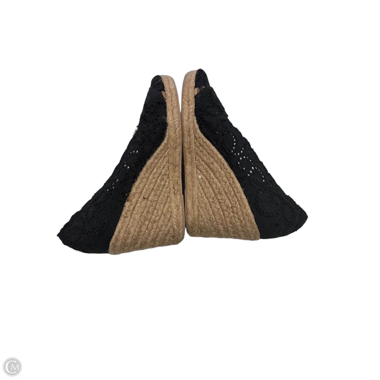 Sandals Heels Wedge By White Mountain In Black & Tan, Size: 7