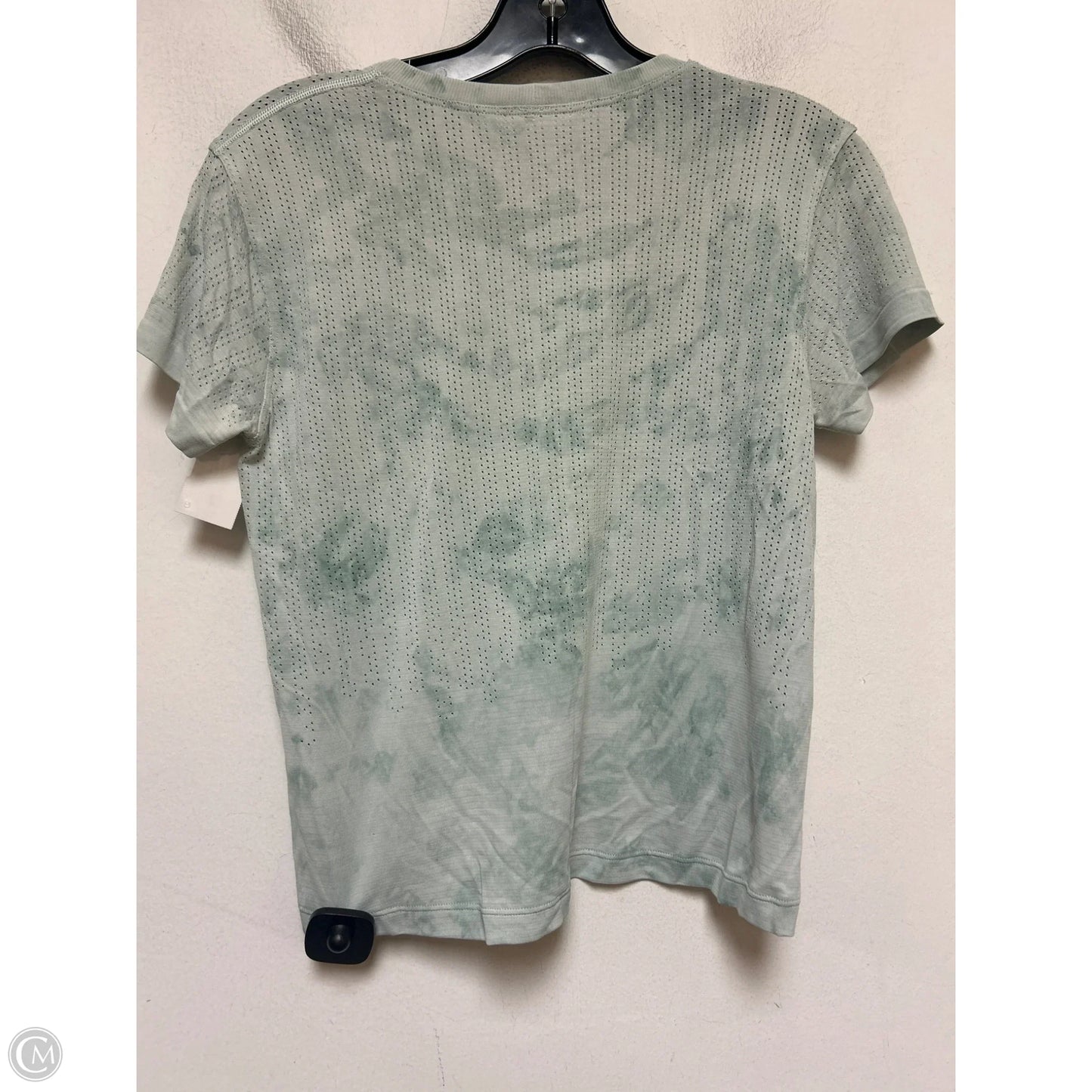 Athletic Top Short Sleeve By Lululemon In Green, Size: Xs