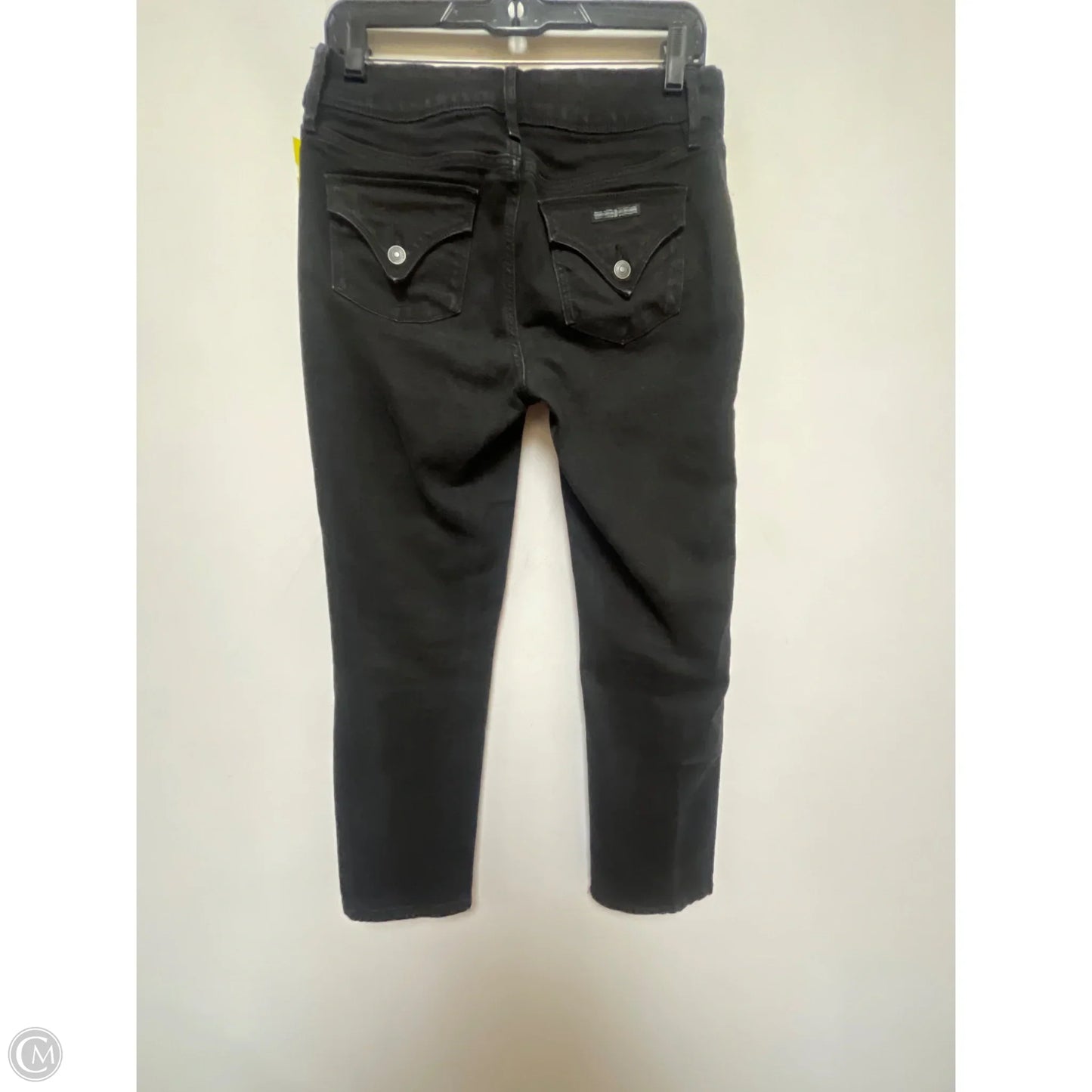 Jeans Straight By Hudson In Black Denim, Size: 8