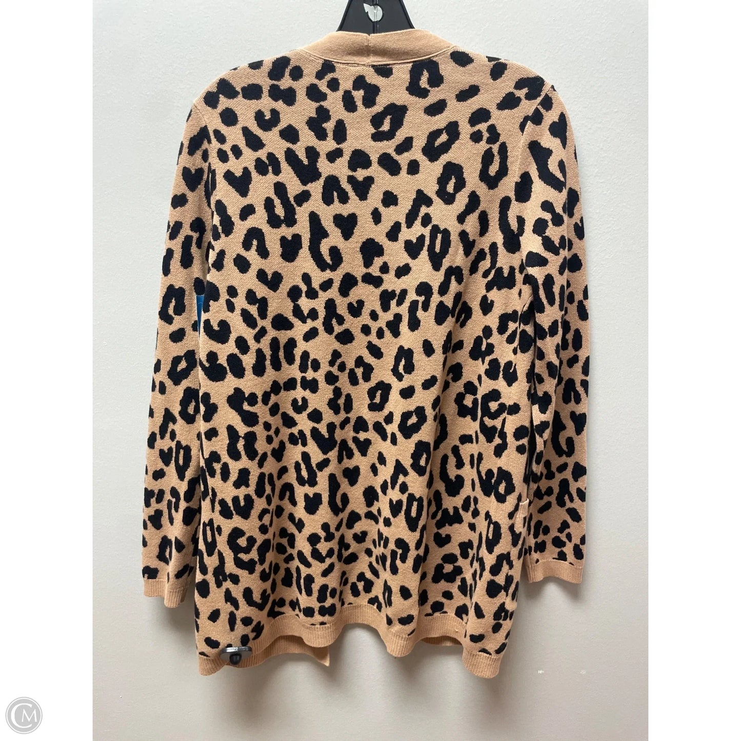 Sweater Cardigan By Kim Rogers In Animal Print, Size: S