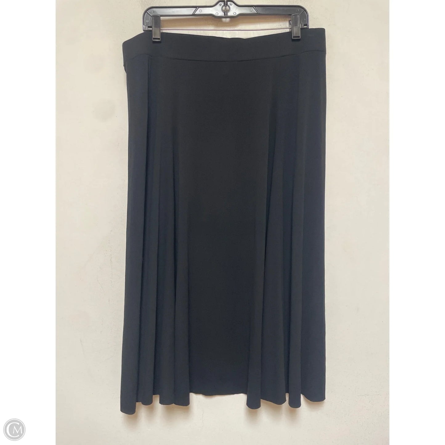 Skirt Midi By Eileen Fisher In Black, Size: 12p