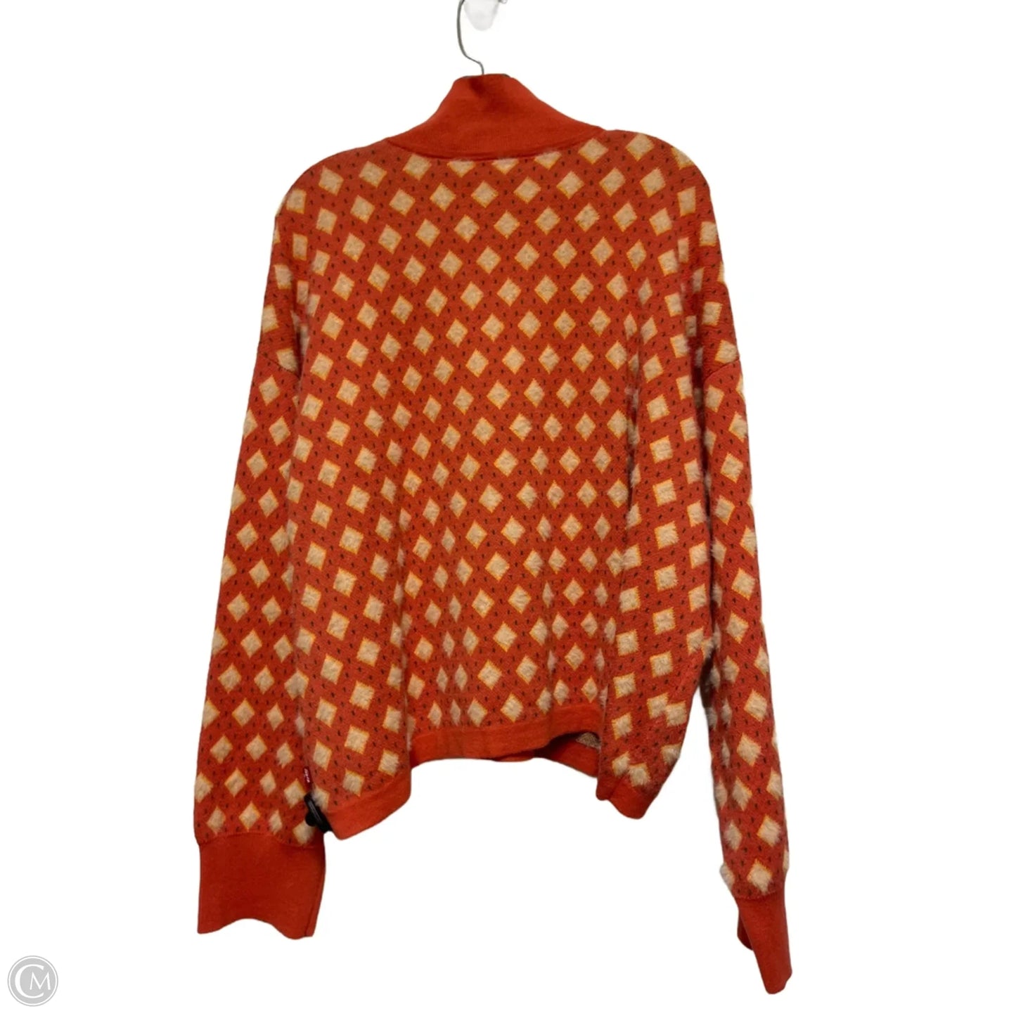 Sweater Cardigan By Levis In Orange, Size: Xl