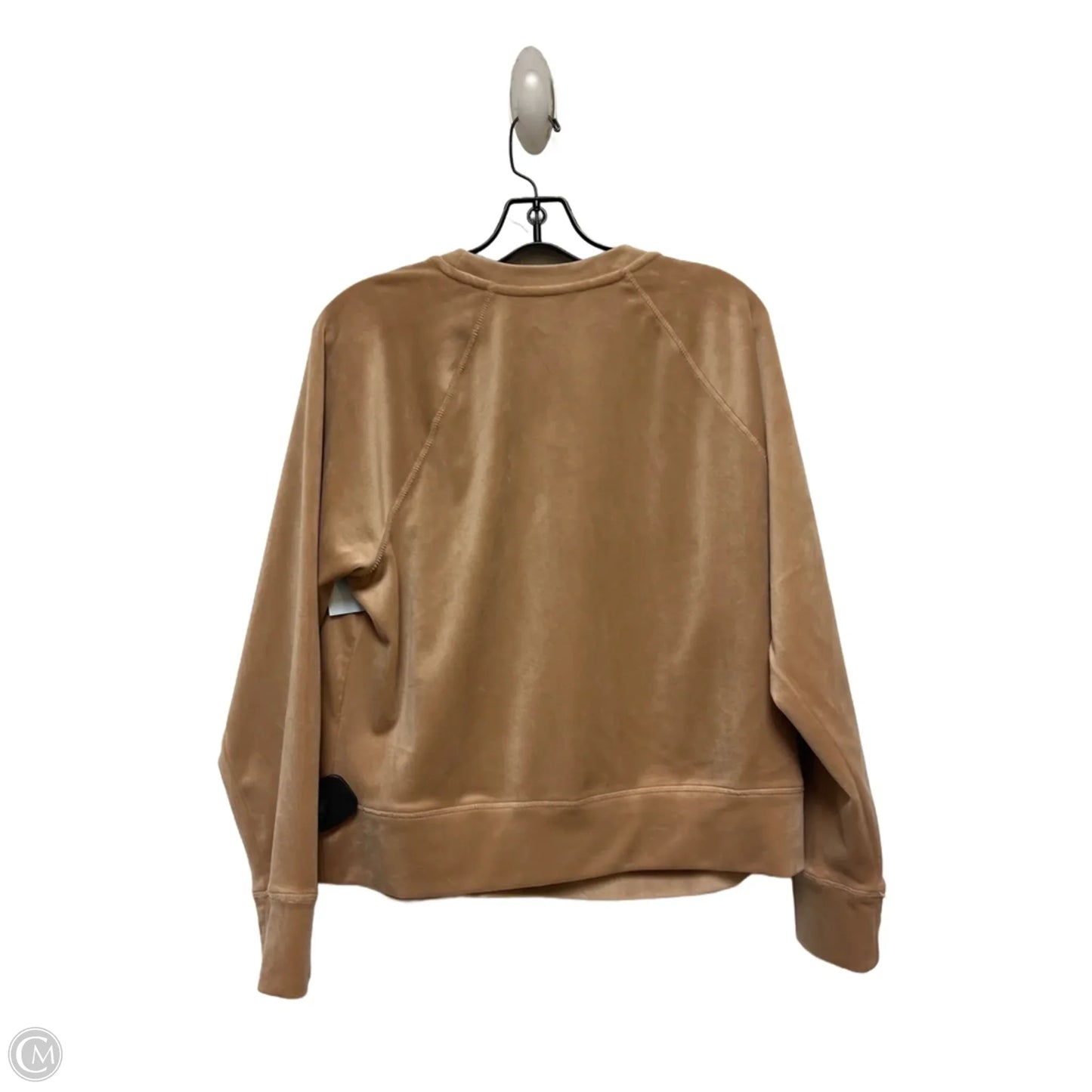 Athletic Top Long Sleeve Crewneck By Dkny In Brown, Size: S