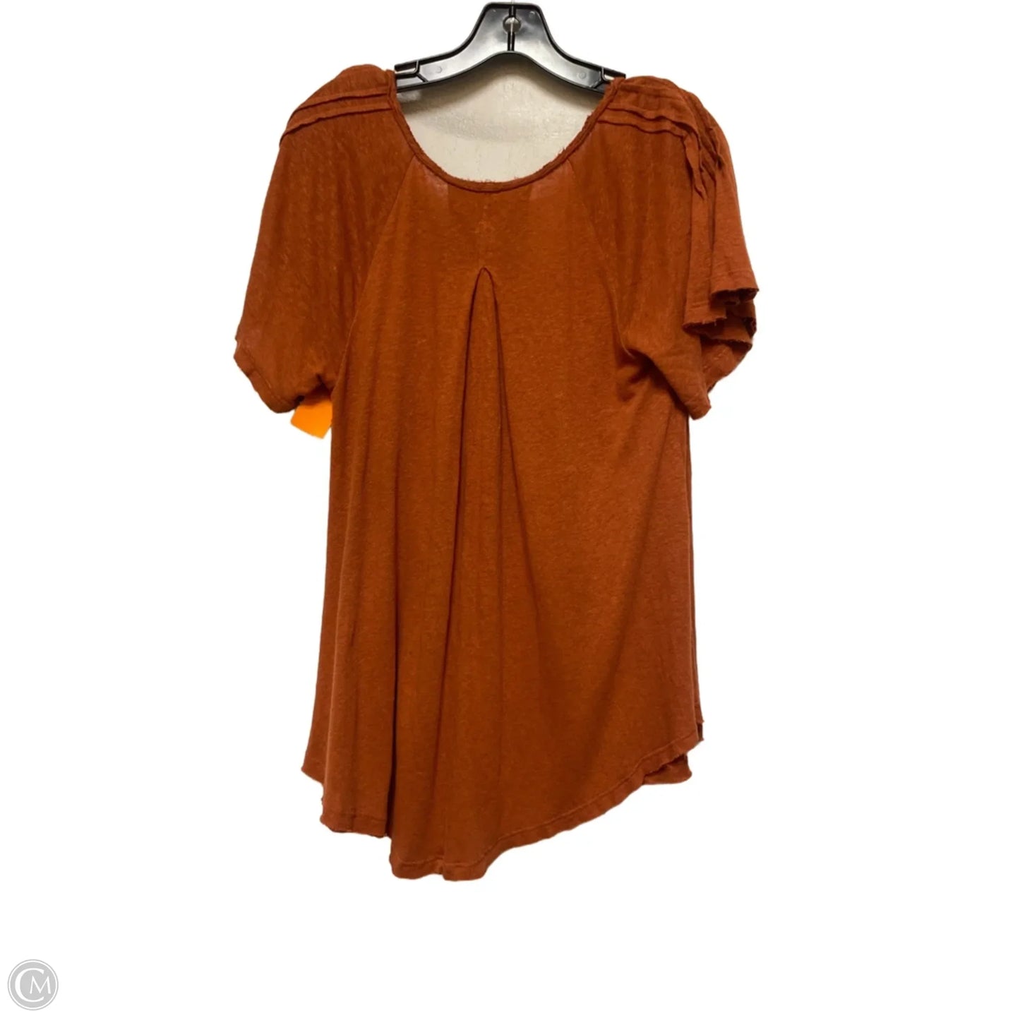 Top Short Sleeve By Free People In Orange, Size: S