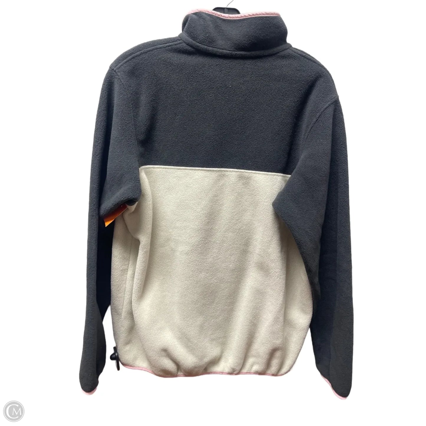 Athletic Jacket By Patagonia In Cream & Grey, Size: L