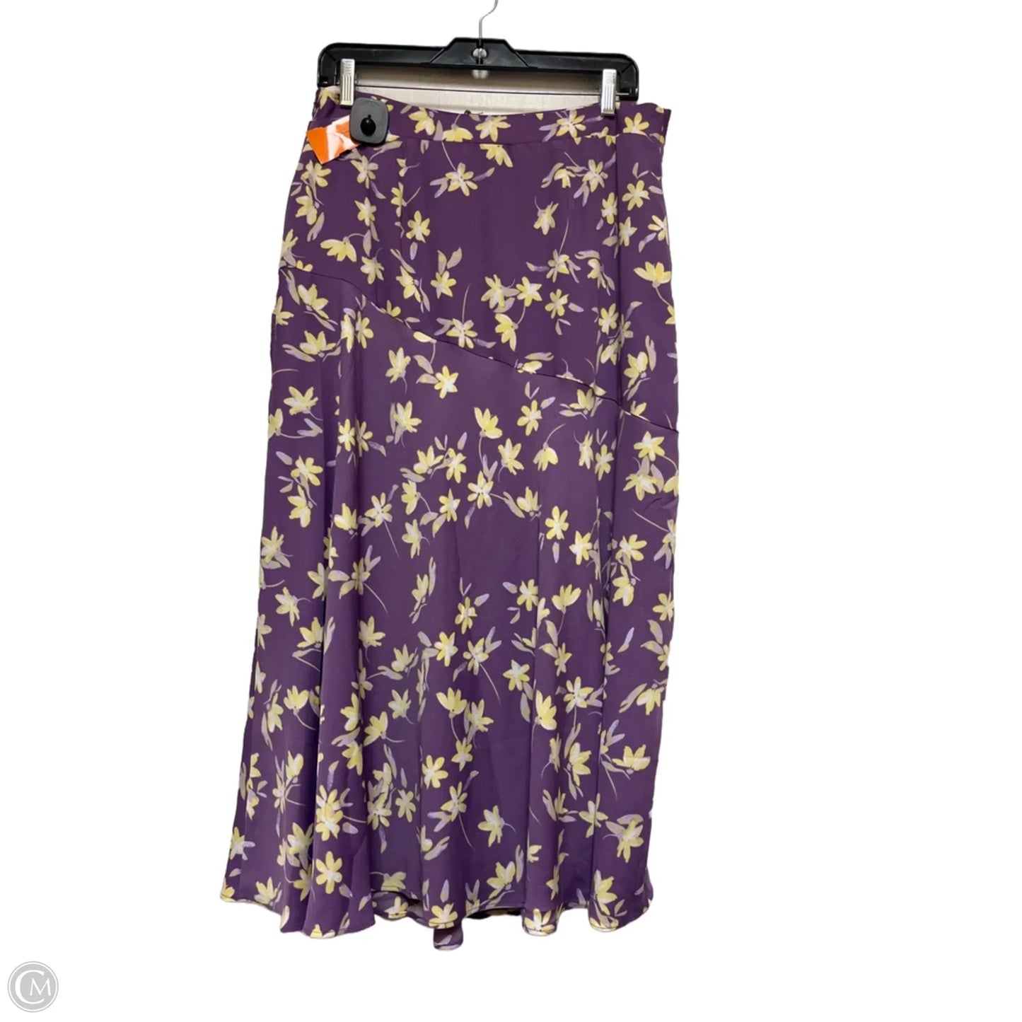 Skirt Maxi By Liz Claiborne In Purple & Yellow, Size: 10