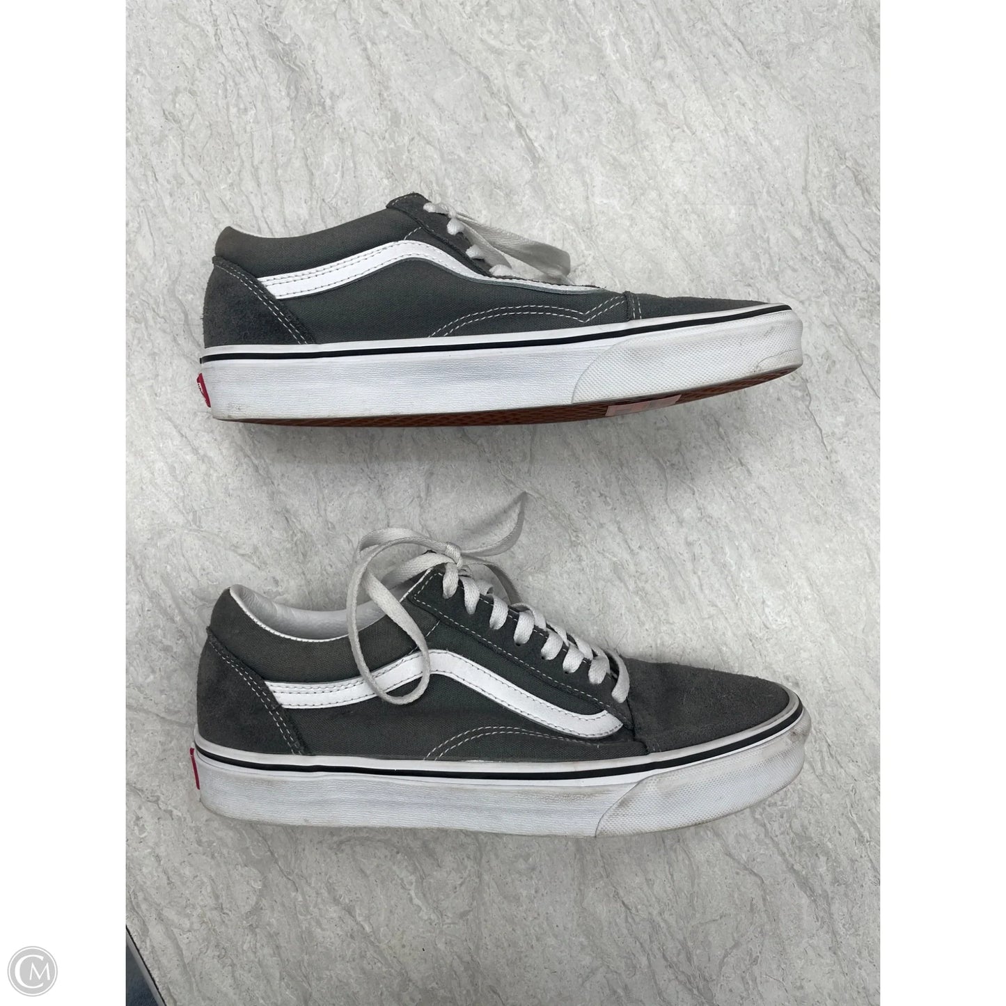 Shoes Sneakers By Vans In Grey, Size: 9.5