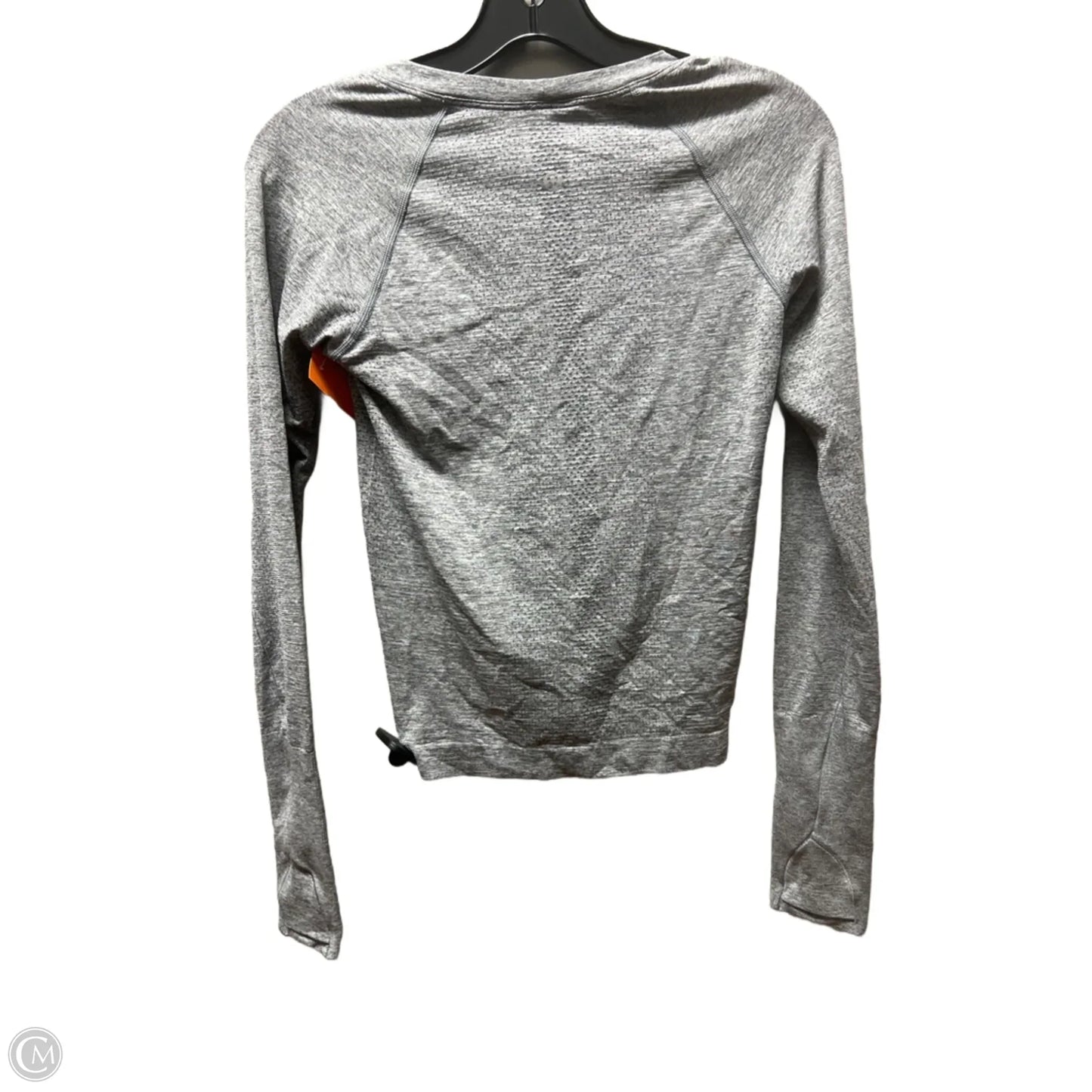 Athletic Top Long Sleeve Crewneck By Lululemon In Grey, Size: Xs