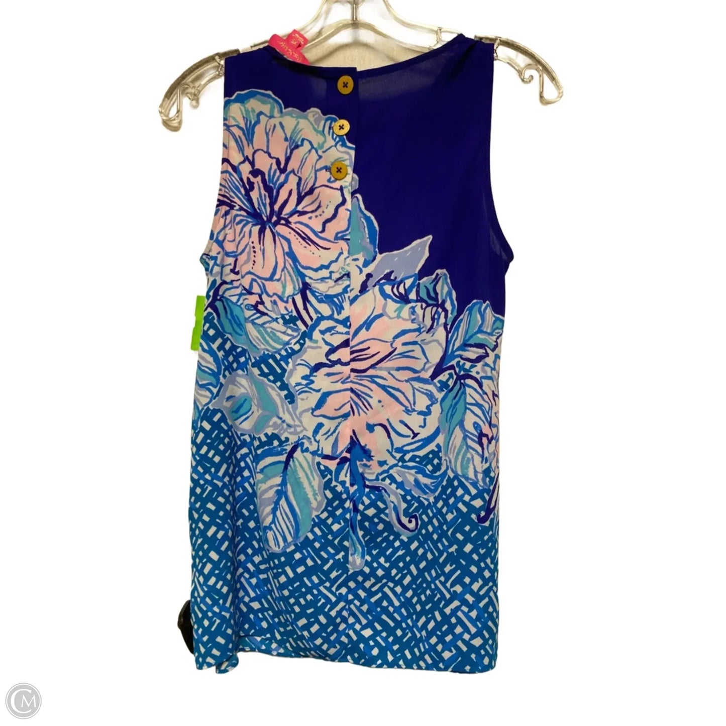 Top Sleeveless Designer By Lilly Pulitzer In Blue, Size: Xs