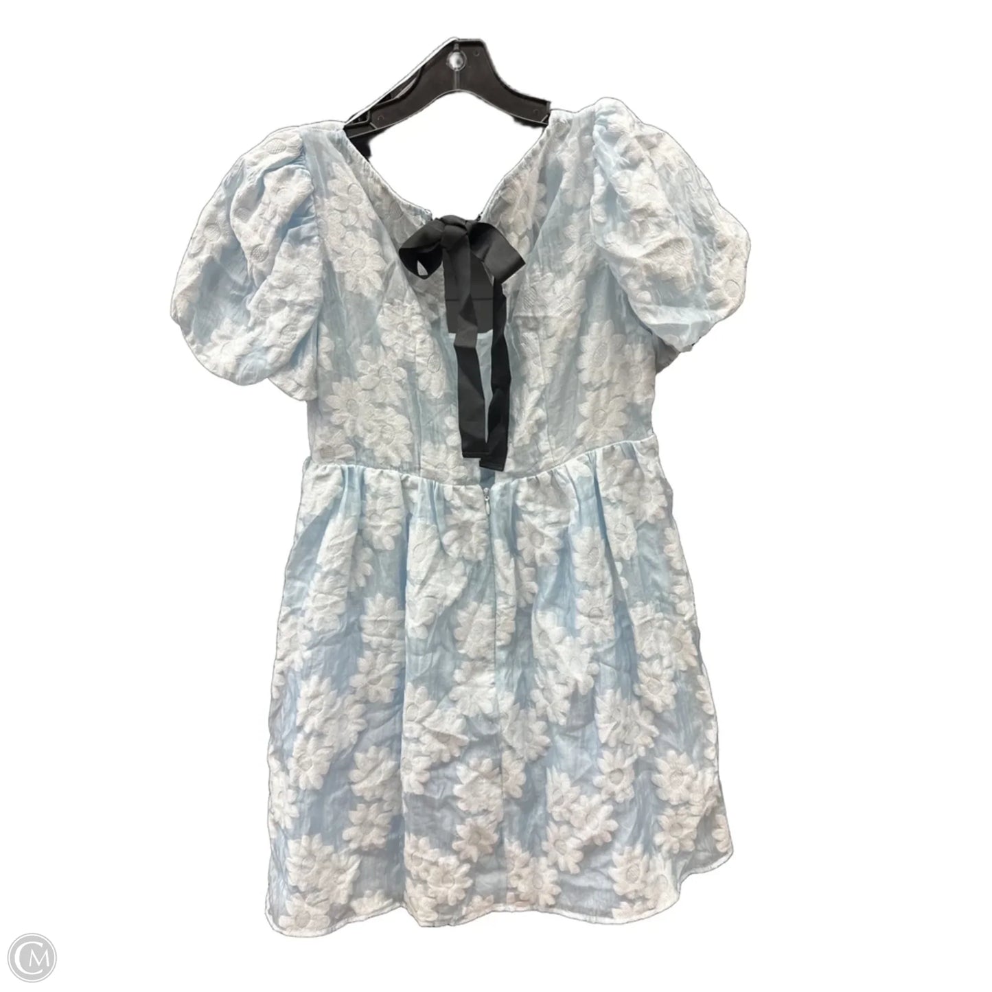 Dress Casual Short By Topshop In Blue, Size: M