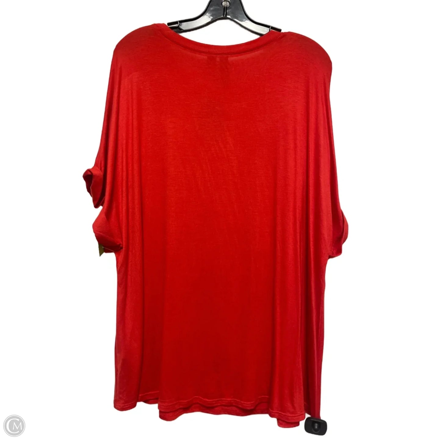 Top Short Sleeve Basic By Clothes Mentor In Red, Size: 2x