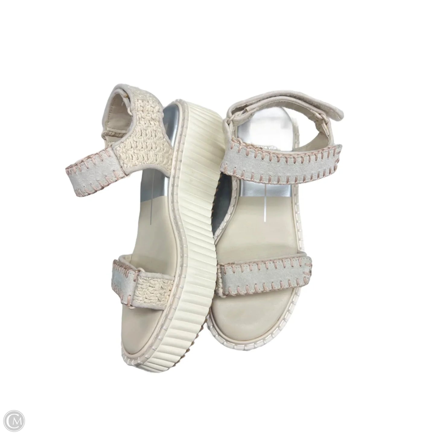 Sandals Heels Platform By Dolce Vita In Cream, Size: 6.5