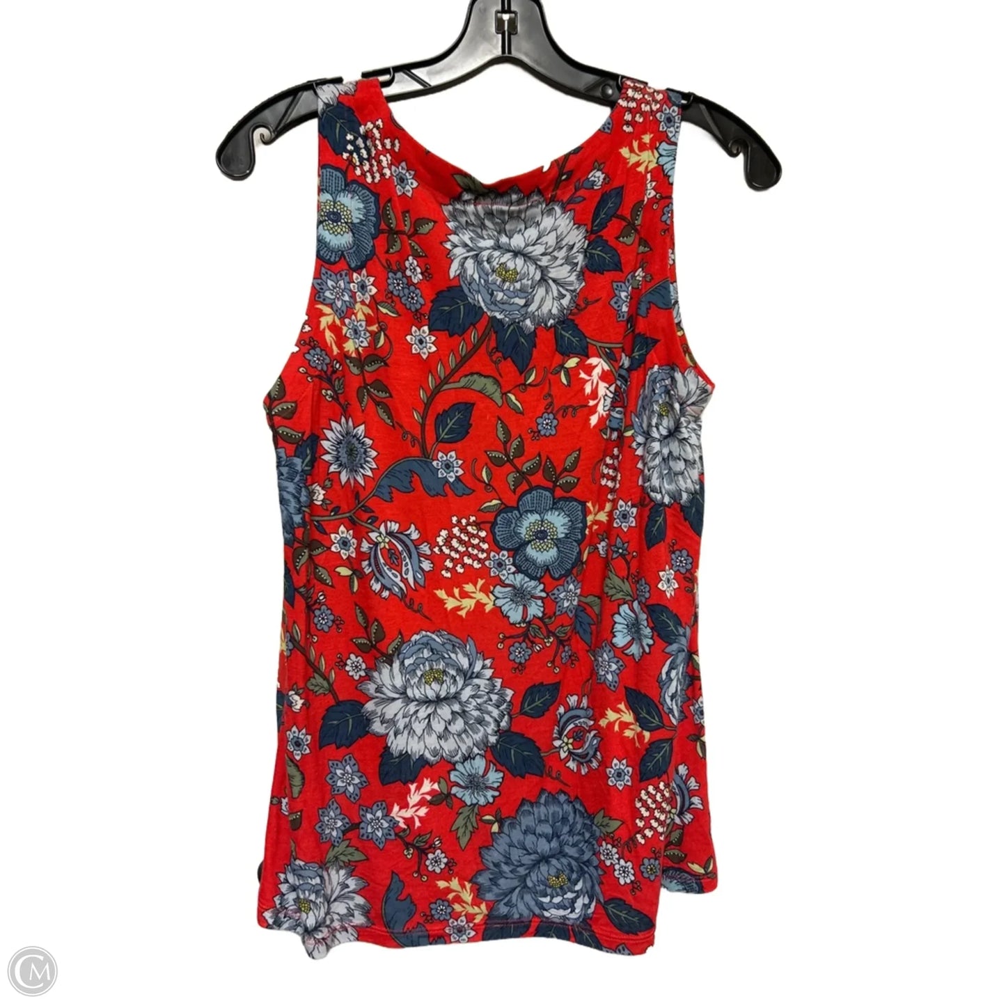 Top Sleeveless By Loft In Floral Print, Size: S